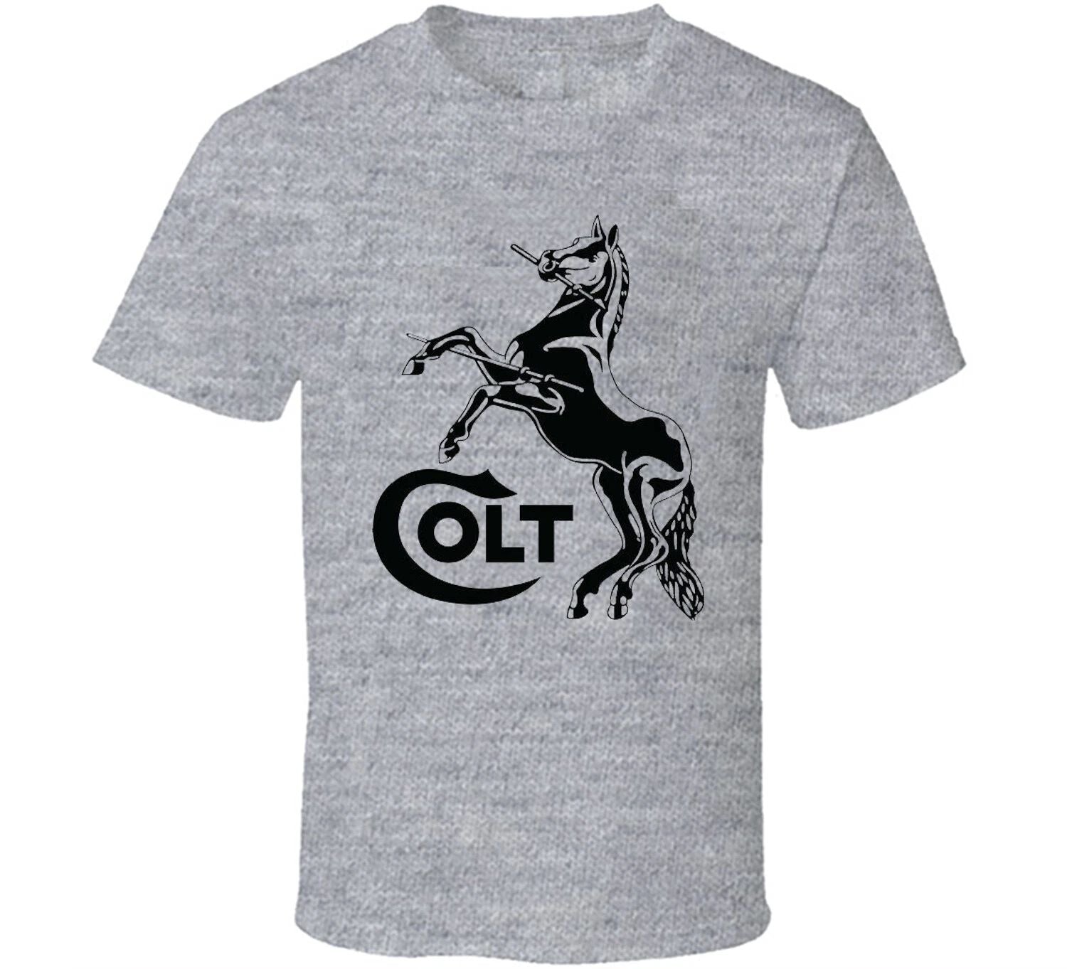 Colt Horse Guns Firearms Logo Men's Retro S-5XL T-Shirt tee Unisex Free Shipping