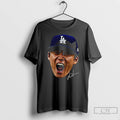 Classic Yoshinobu Yamamoto Big Face Fan Inspired Los Angeles Dodgers Meme Signature T Shirts