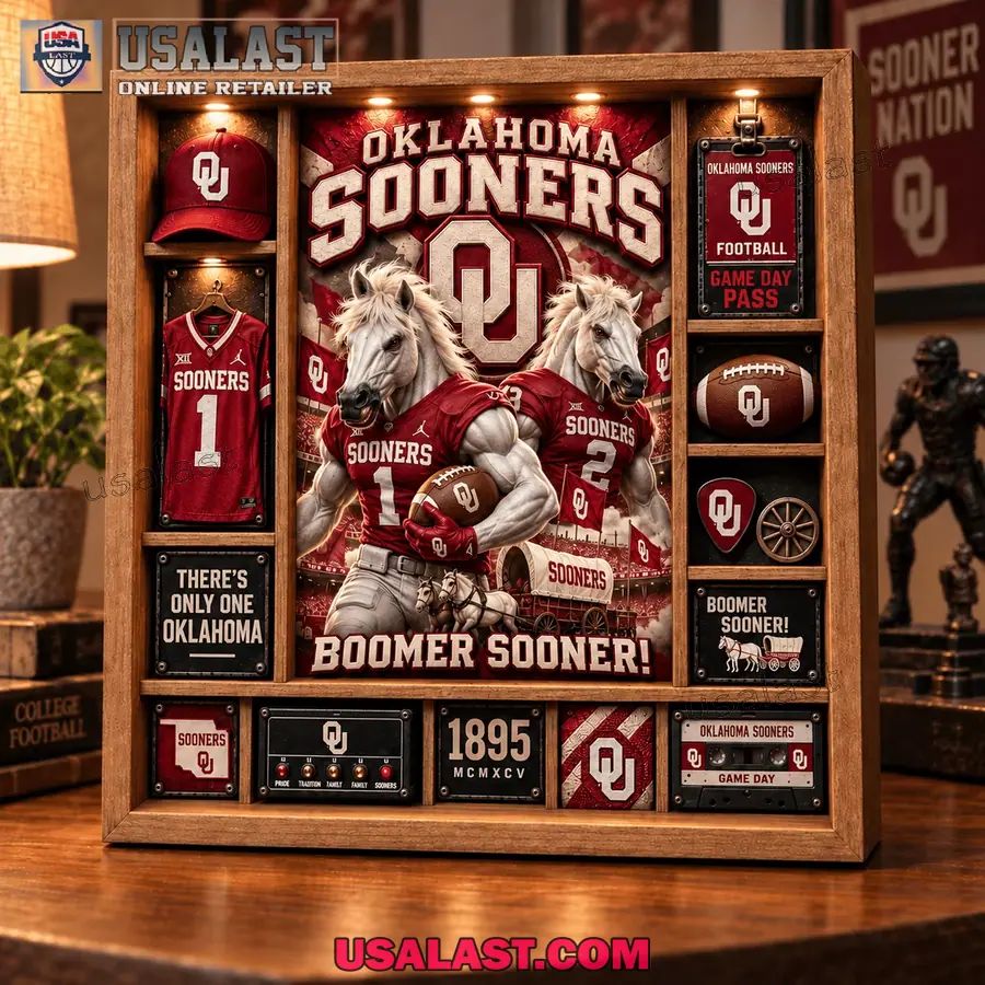 Oklahoma Sooners Custom Frame Light Box