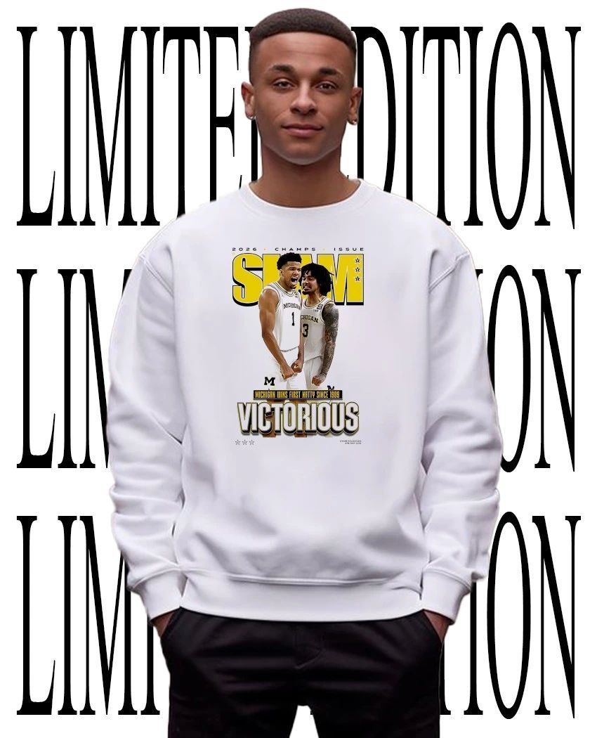 SLAM Michigan Wolverines Men’s National Champs Victorious 2026 shirt