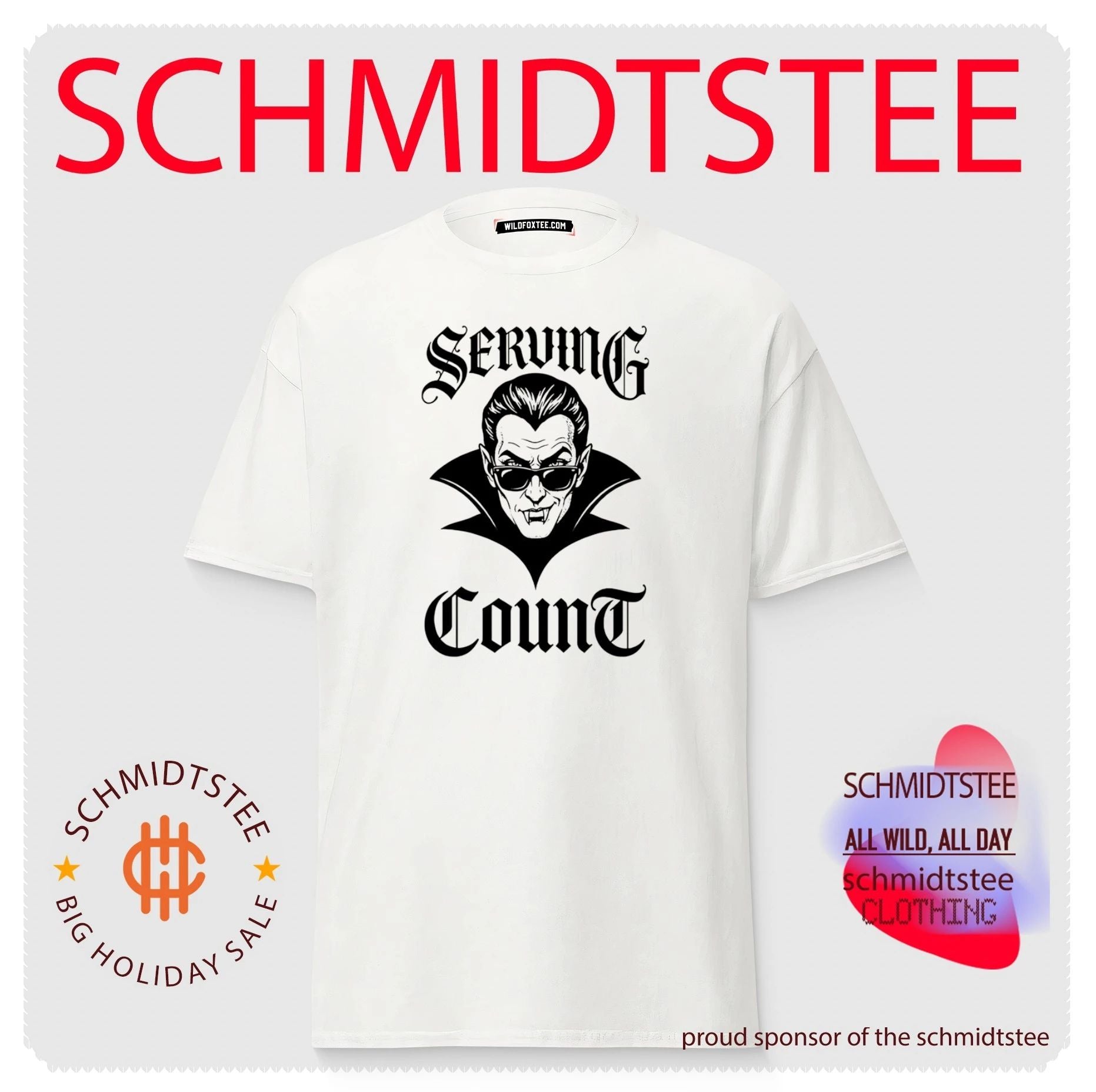 Seving Count Dracula Vampire shirt