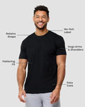 INTO THE AM Men's T-Shirts Soft Cotton Blend Crew Neck Tee- Athletic Fit