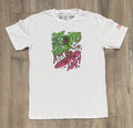 NEFF Men’s Surf the Web Crew Neck T-Shirt Medium White