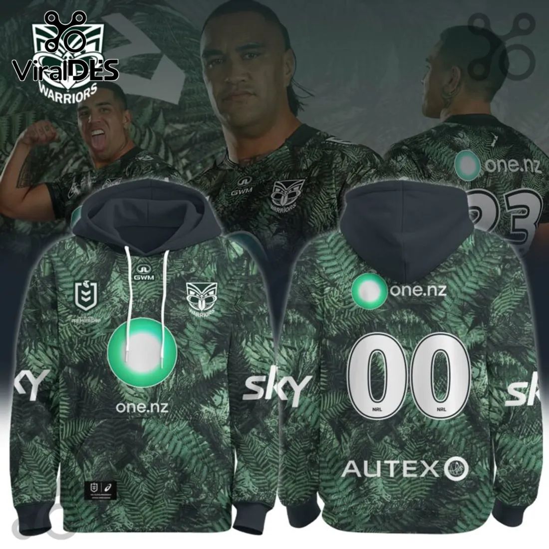 New Zealand Warriors 2026 Junior Te Taiao Hoodie