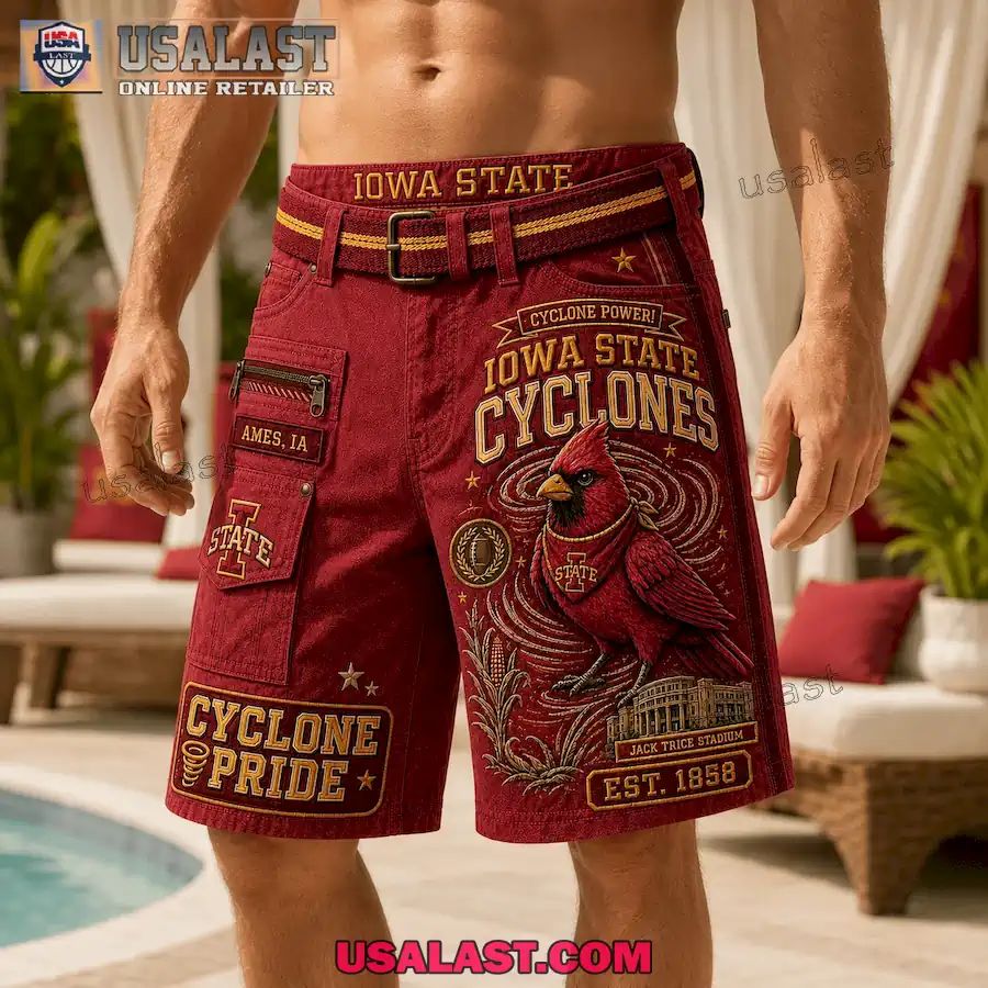 Iowa State Cyclones Cyclone Pride Men Cargo Short