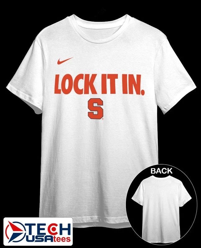 Lock it in Syracuse Orange 2026 On-Court Bench shirt