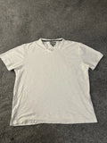 Paulo Solari Shirt XXL 2XL White V Neck Short Sleeve Modern Fit