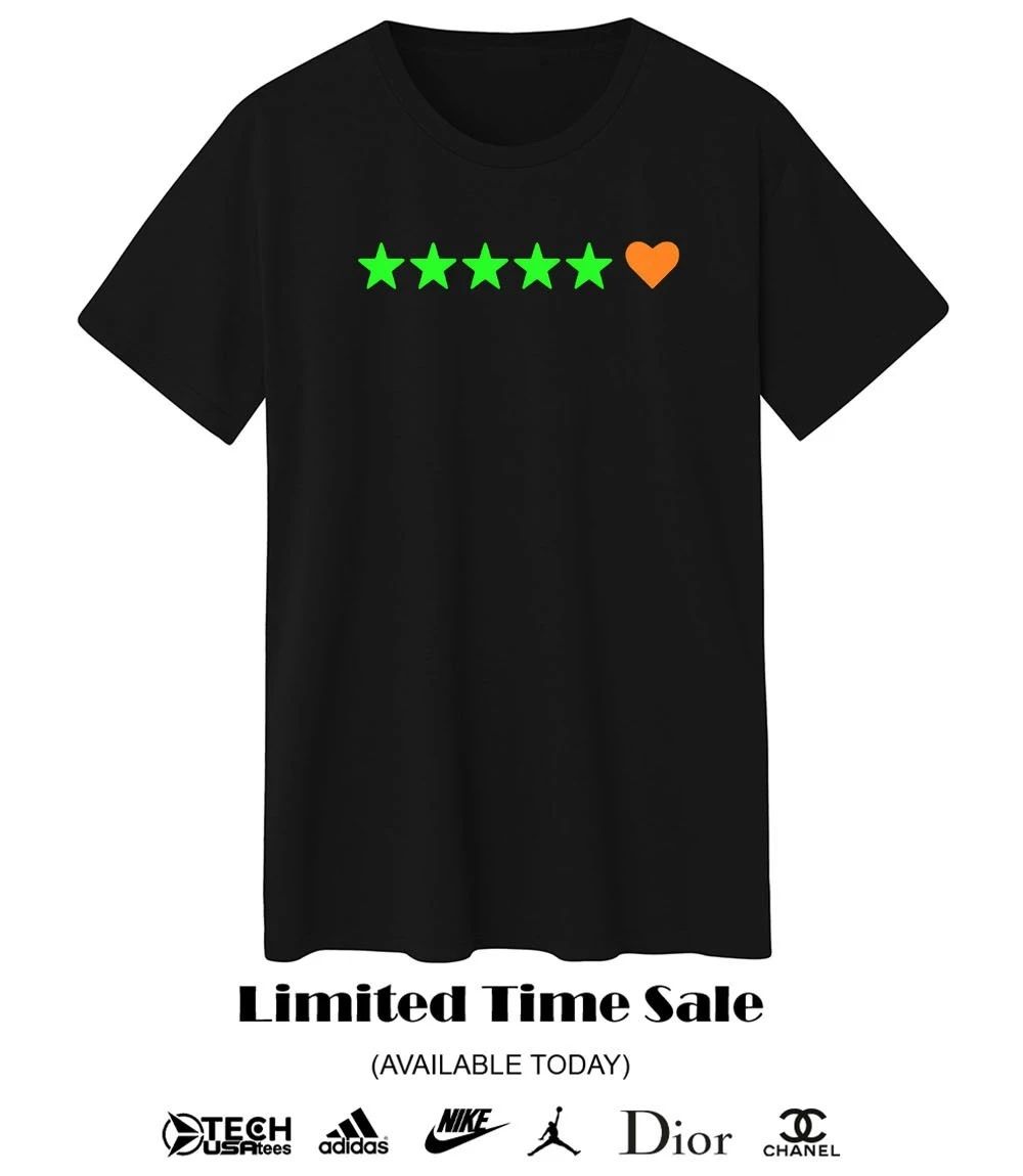5 stars 1 heart review shirt