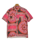 Sacai Men's Casual Shirt Pink Orange Black Allover Pattern Used