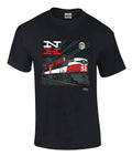 Men Tee The New Haven Jet Authentic Railroad Printed T-Shirt Black [55]