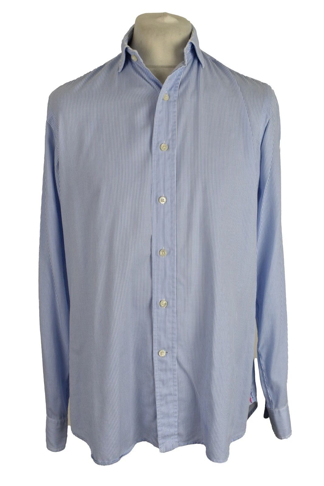 RALPH LAUREN Blue Long Sleeve Shirt size 15.5/39 Mens Outerwear Outdoors