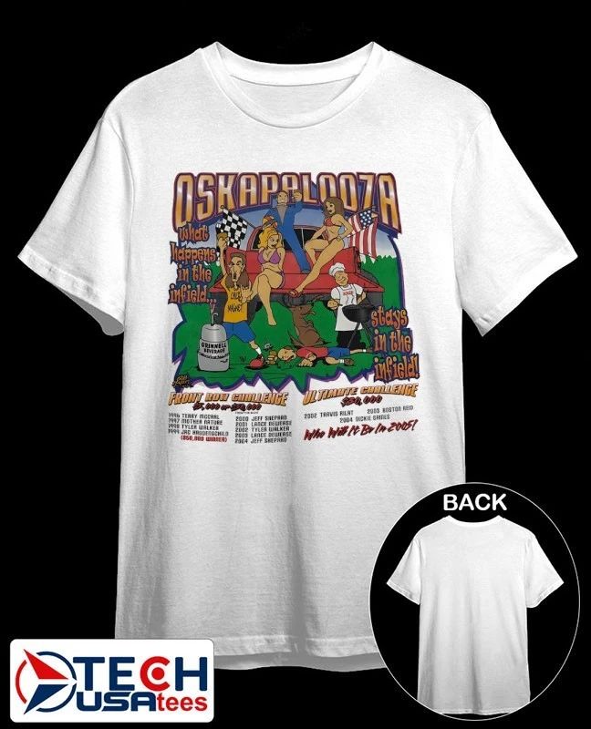 Oskapalooza what happens in the infield stays in the infield shirt