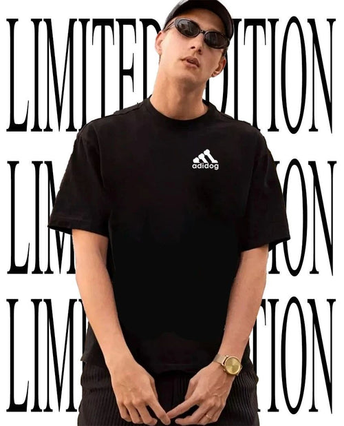Adidog parody logo shirt