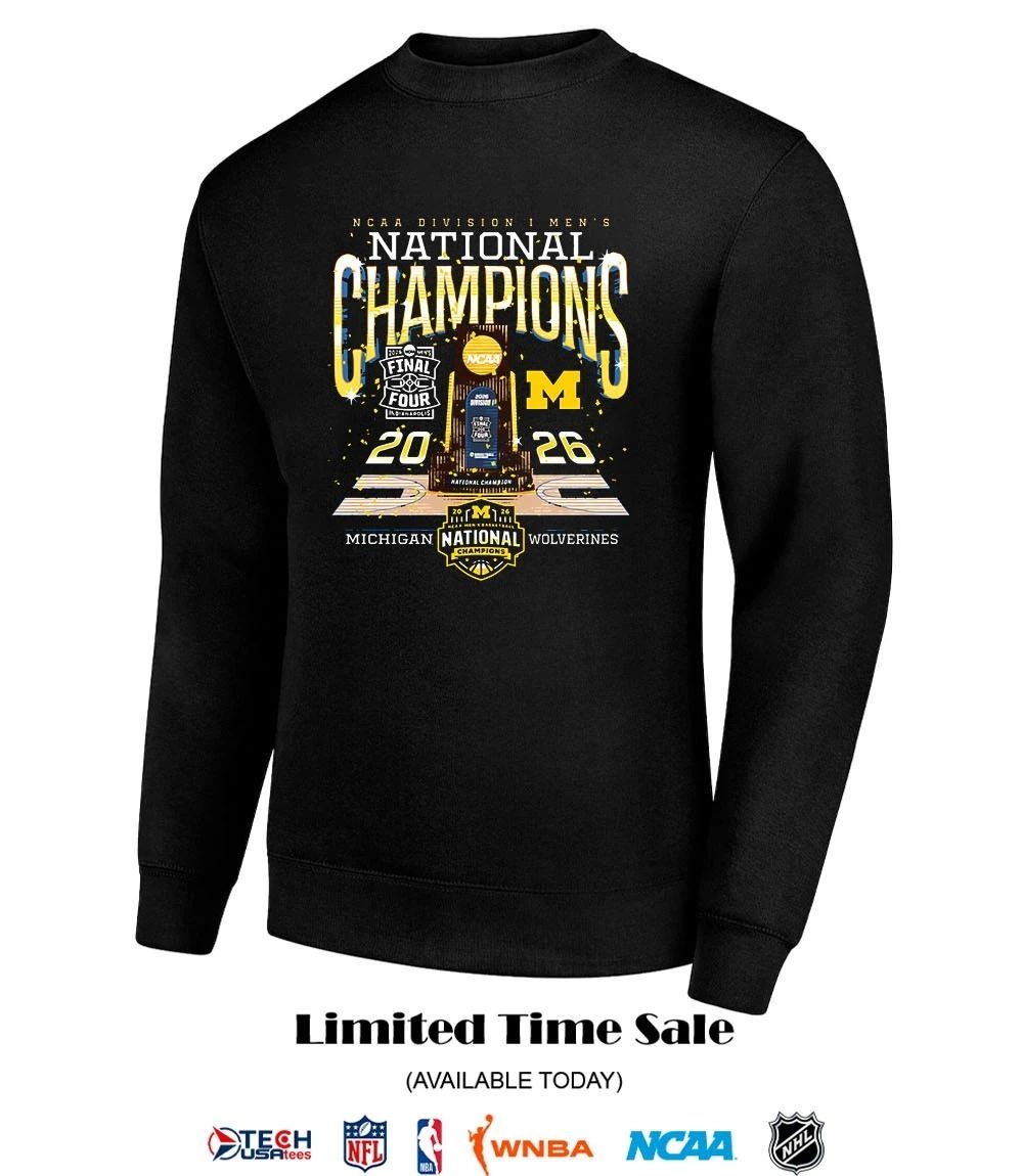 NCAA Division I Men’s National Champions Michigan Wolverines 2026 Trophy shirt