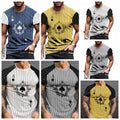 T Shirt Men Ace of Spades Stripe Fashion Poker Card Graphic Silky Streetwear Tee