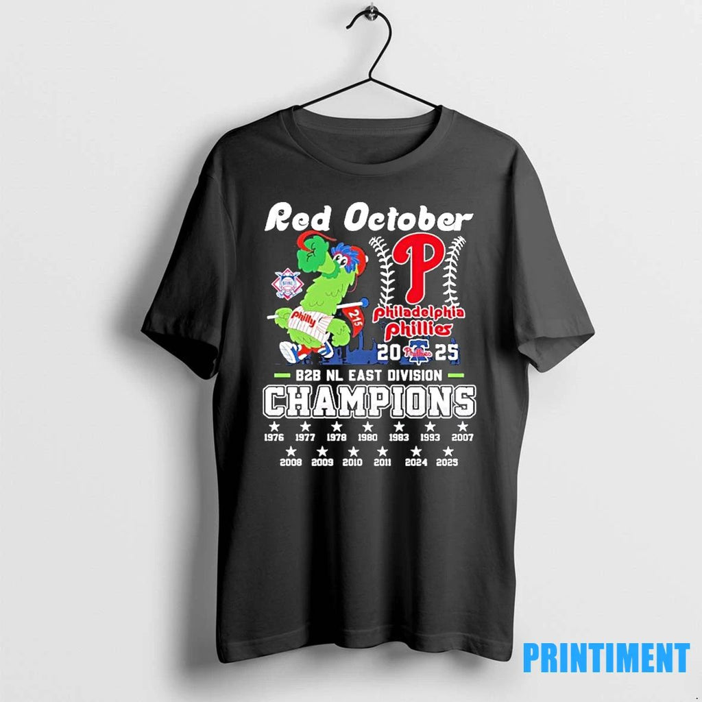 Philadelphia Phillies Back 2 Back Nl East Division Champions Red October Tshirts Sweater