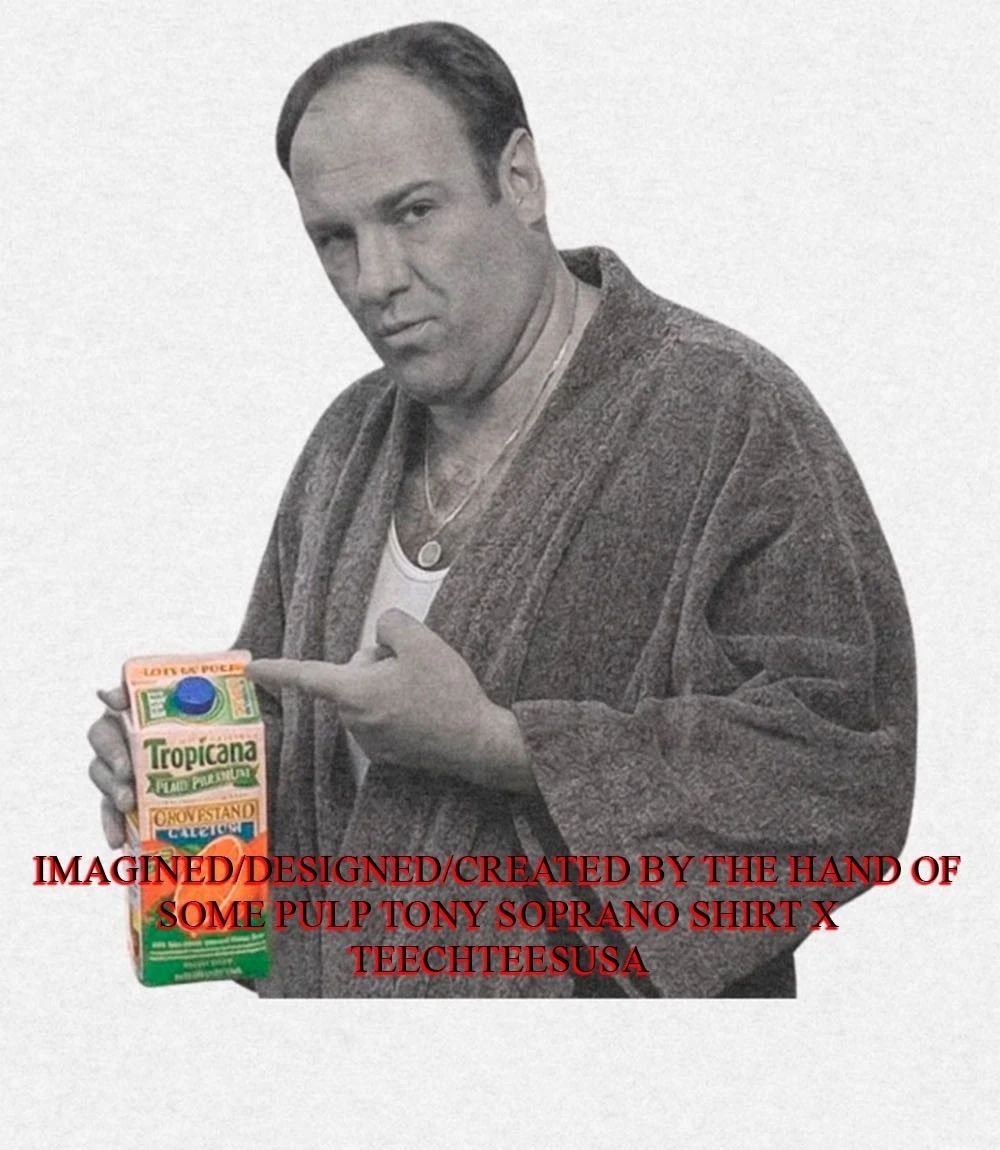 Some pulp Tony Soprano shirt