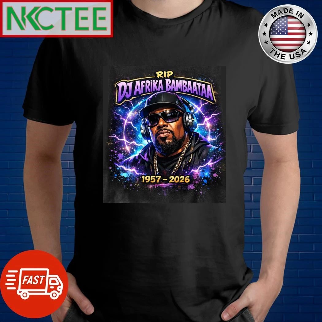 NKCtees Afrika Bambaataa Memorial – Old School Hip Hop Pioneer RIP Graphic shirt