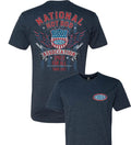 NHRA "VINTAGE SHIELD" LOGO BLACK TEE  OFFICIAL LICENCED PRODUCT *FREE SHIPPING *