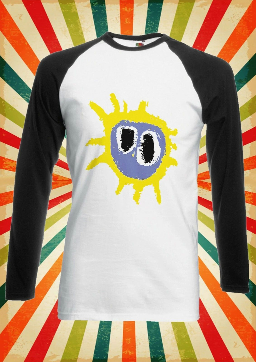 Screamadelica Primal Scream Men Women Long Short Sleeve Baseball T Shirt 2284