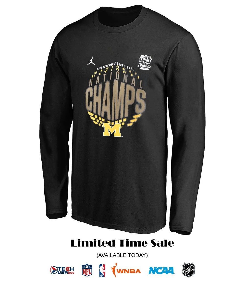 2026 NCAA Men’s Basketball National Champions Michigan Wolverines logo shirt