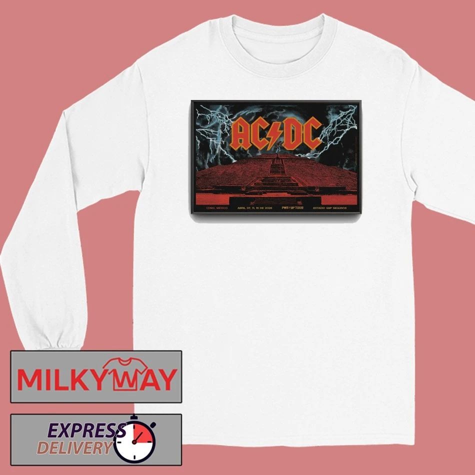 AC DC Up Tour CDMX México 2026 Poster shirt