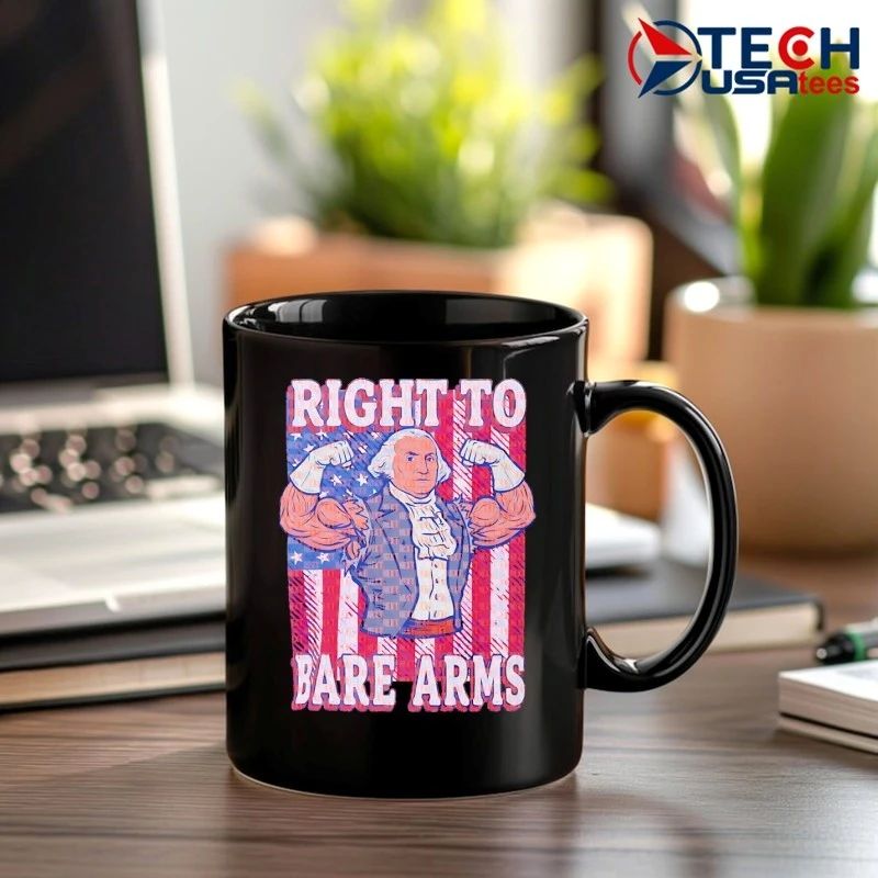 George Washington Patriotic Gym right to bare arms shirt