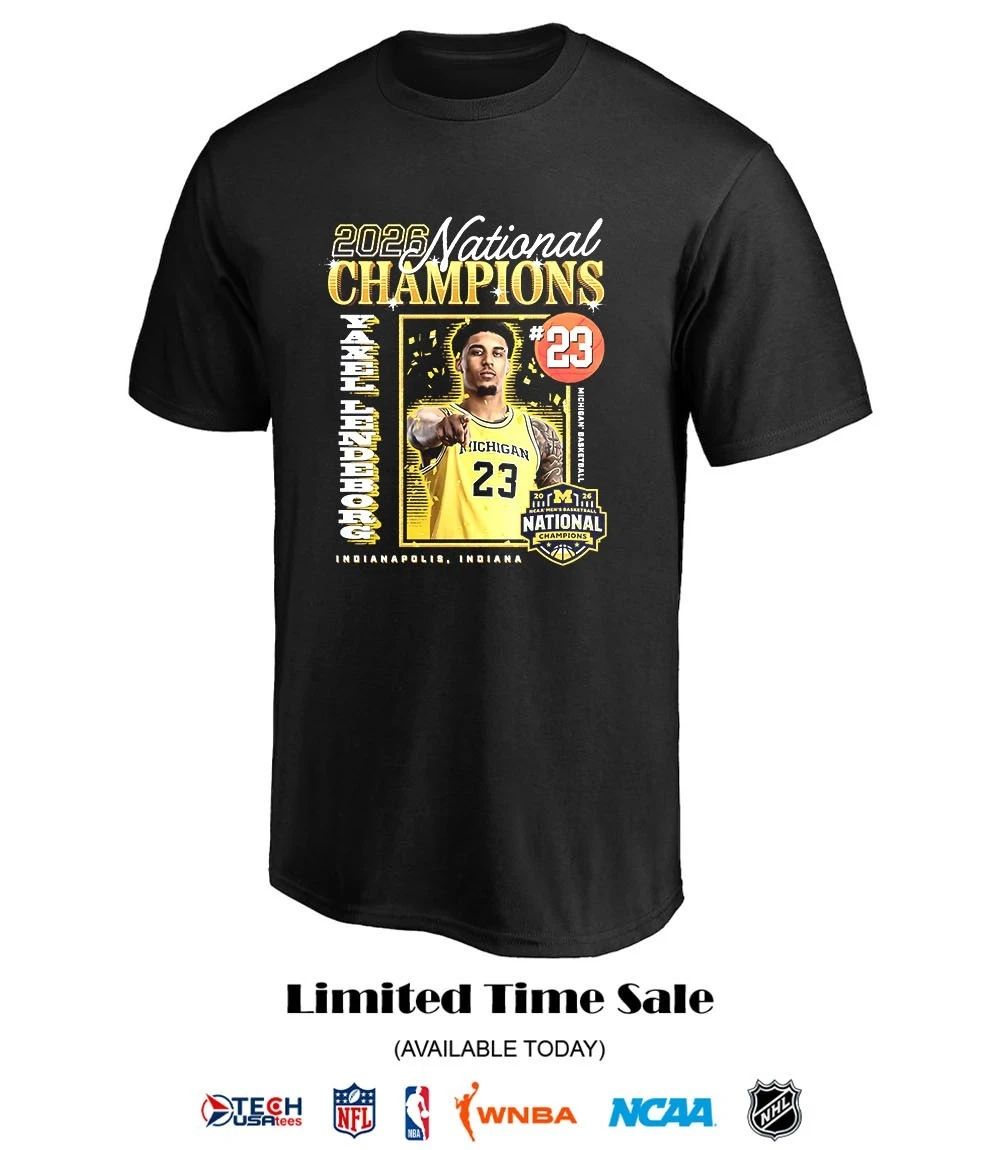 Yaxel Lendeborg #23 Michigan Wolverines 2026 NCAA Men’s Basketball National Champs Final Four shirt