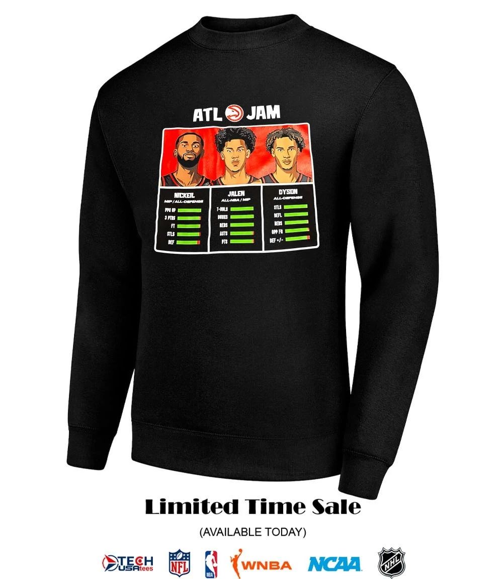 ATL Jam Atlanta Hawks Nickeil Alexander-Walker Jalen Williams and Dyson Daniels shirt