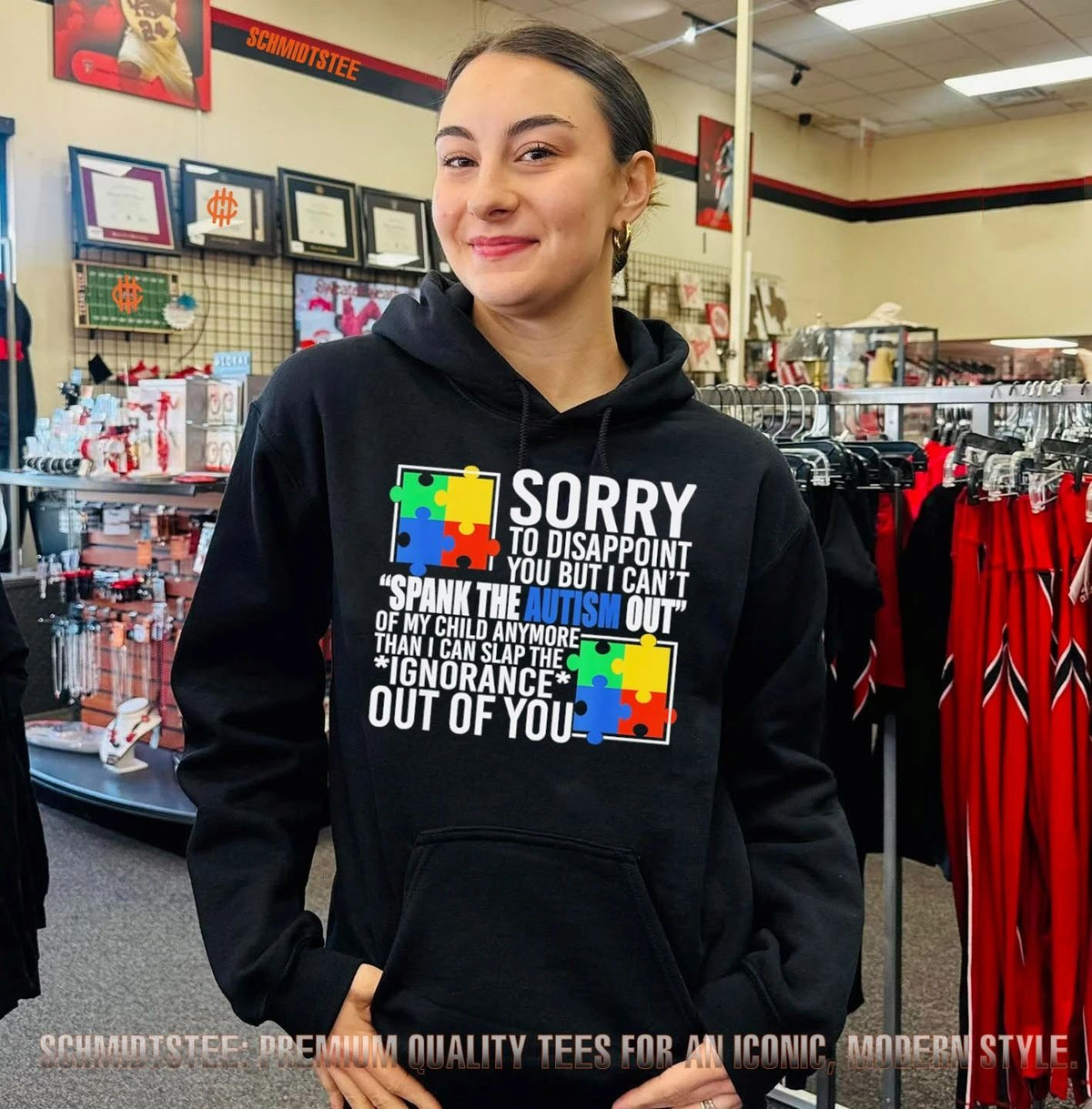 Sorry to disappoint you but I can’t spank the autism out of my child anymore than I can slap the ignorance out of you shirt