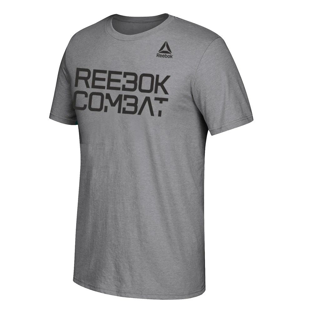 Reebok Combat Men's Grey Short Sleeve Graphic T-Shirt