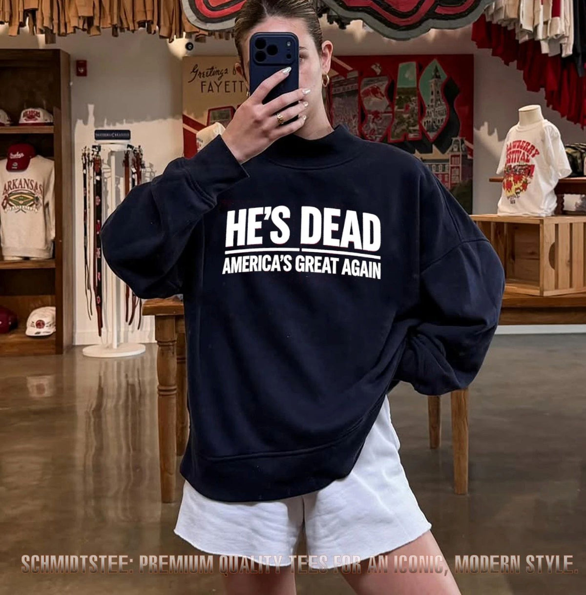 He’s Dead America’s Great Again shirt