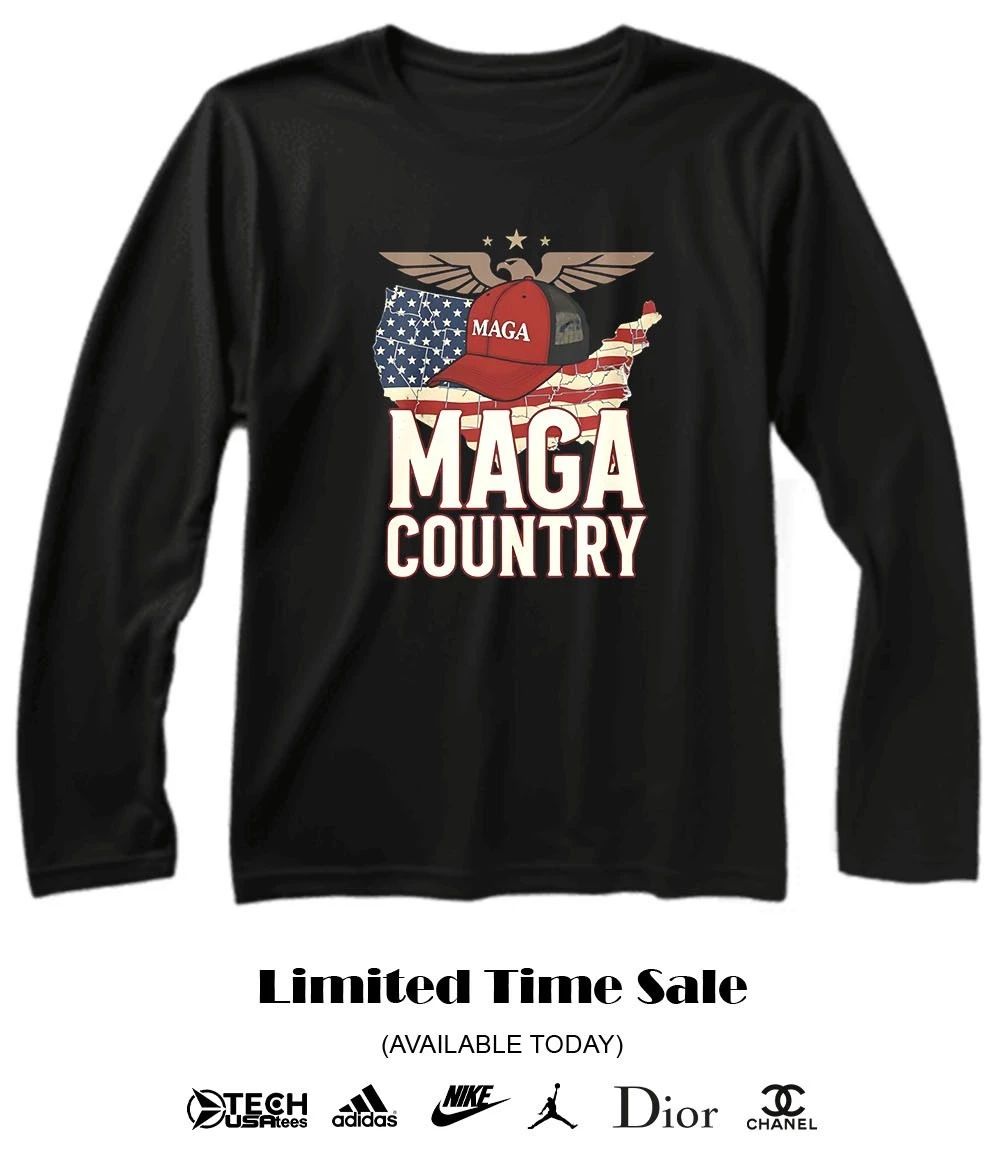 MAGA Country Patriotic American Map USA Flag shirt