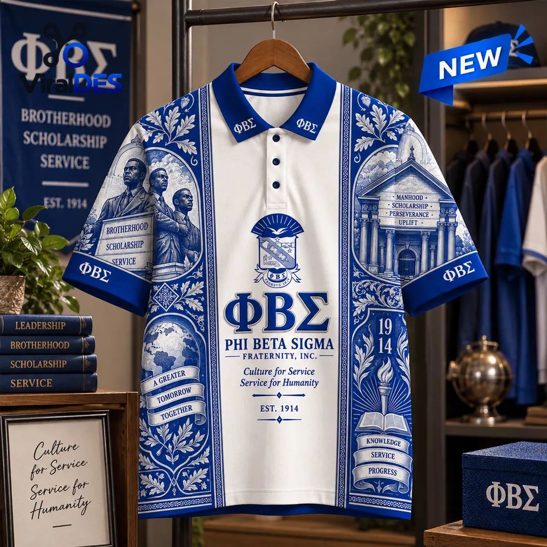 Premium Phi Beta Sigma Fraternity Polo Shirt