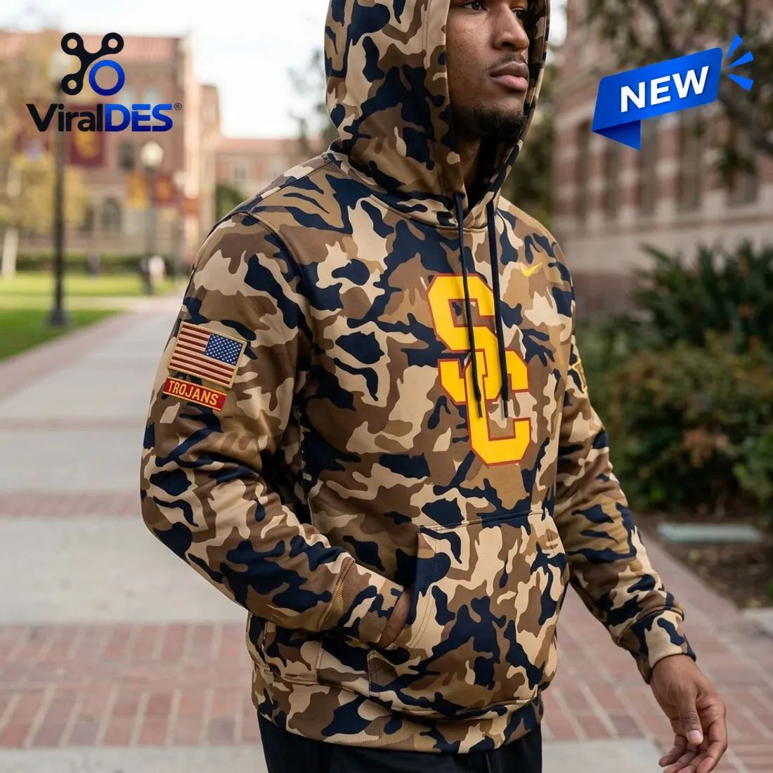 USC Trojans Camo Military Appreciation Hoodie