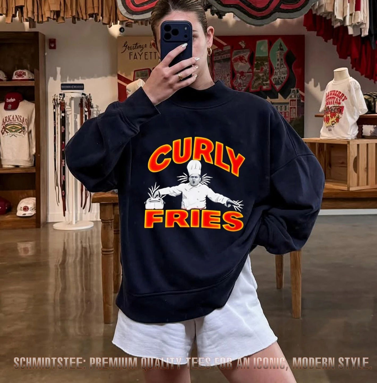 The Three Stooges Curly Fries 90s shirt