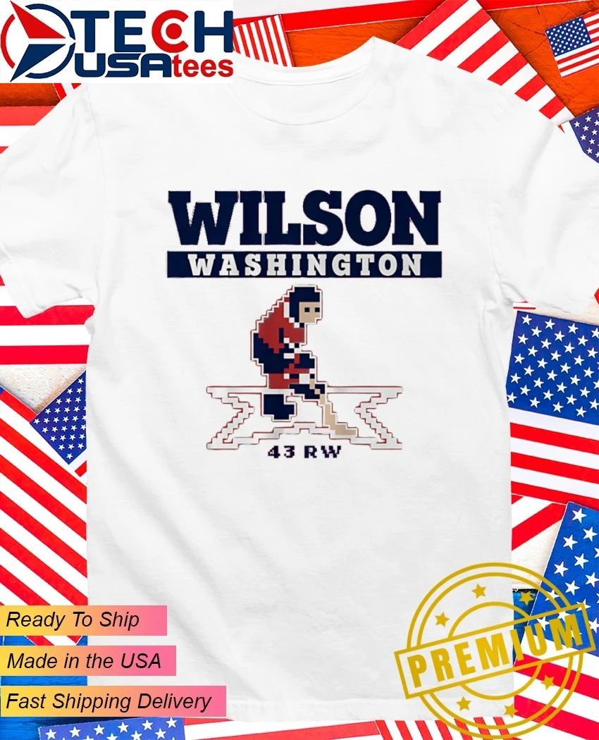 Tom Wilson Washington Capitals Hockey 43RW pixel shirt