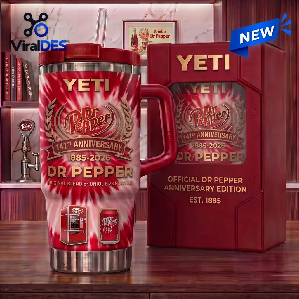 Dr Pepper 141st Anniversary YETI Stanley Tumbler