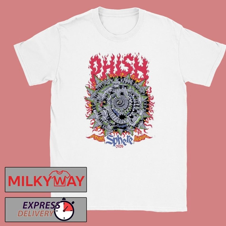 Phish Nine Night Sphere, Las Vegas, NV Tour 2026 shirt
