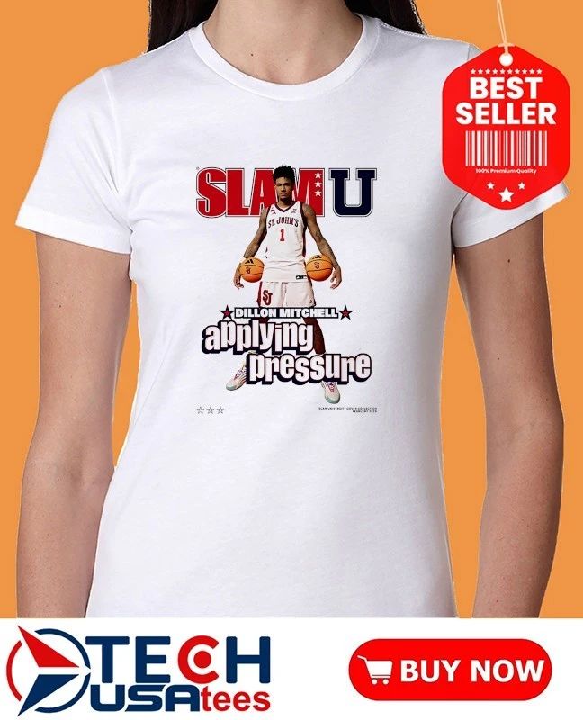 SLAM St. John’s Red Storm Dillon Mitchell Applying Pressure shirt