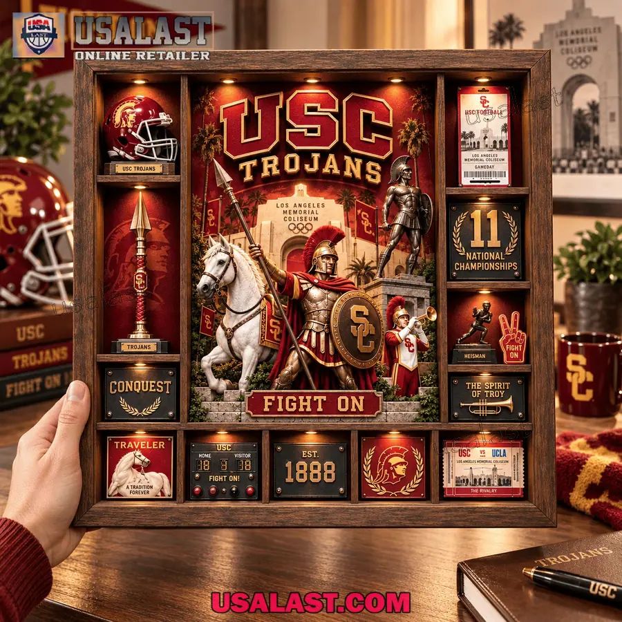 USC Trojans Custom Frame Light Box