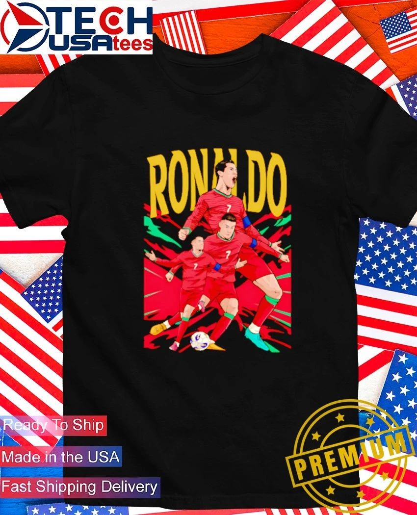 Cristiano Ronaldo No. 7 Portugal FC art shirt