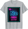Neon Element Of The Chemistry Periodic Table For Scientists T-Shirt