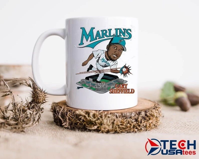 Florida Marlins Gary Sheffield Sun Life Stadium caricature shirt