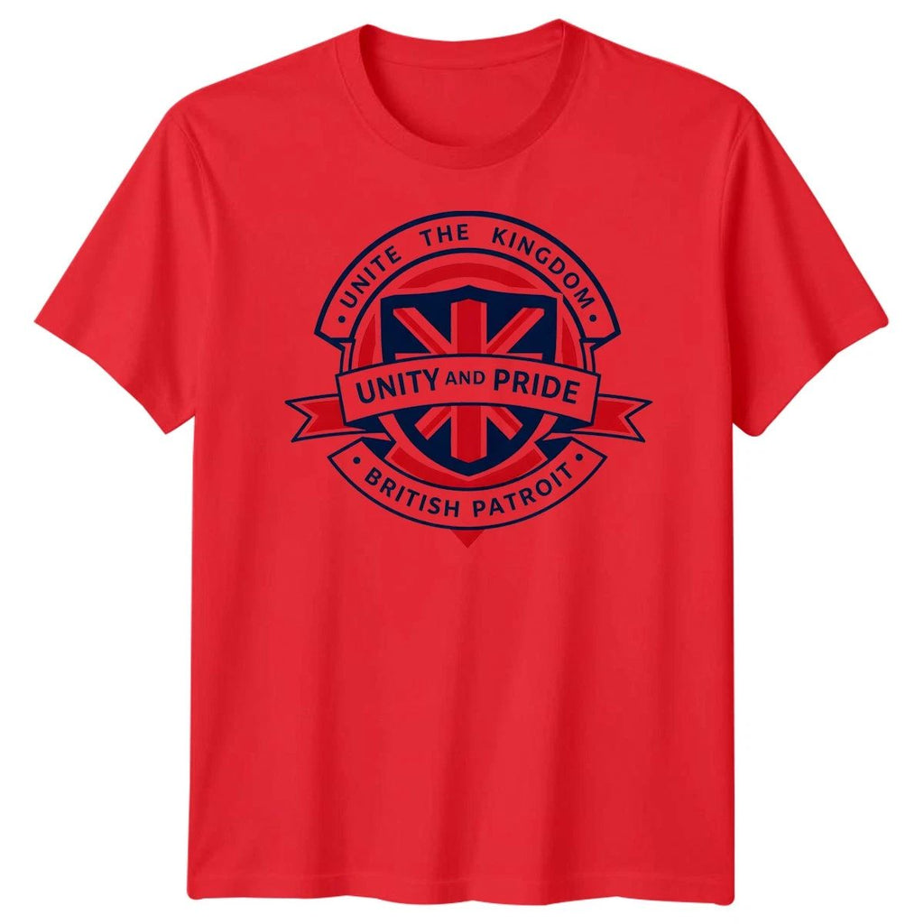 Union Jack Unite The Kingdom T-Shirt British Patriot Great Britain Tee Men Women