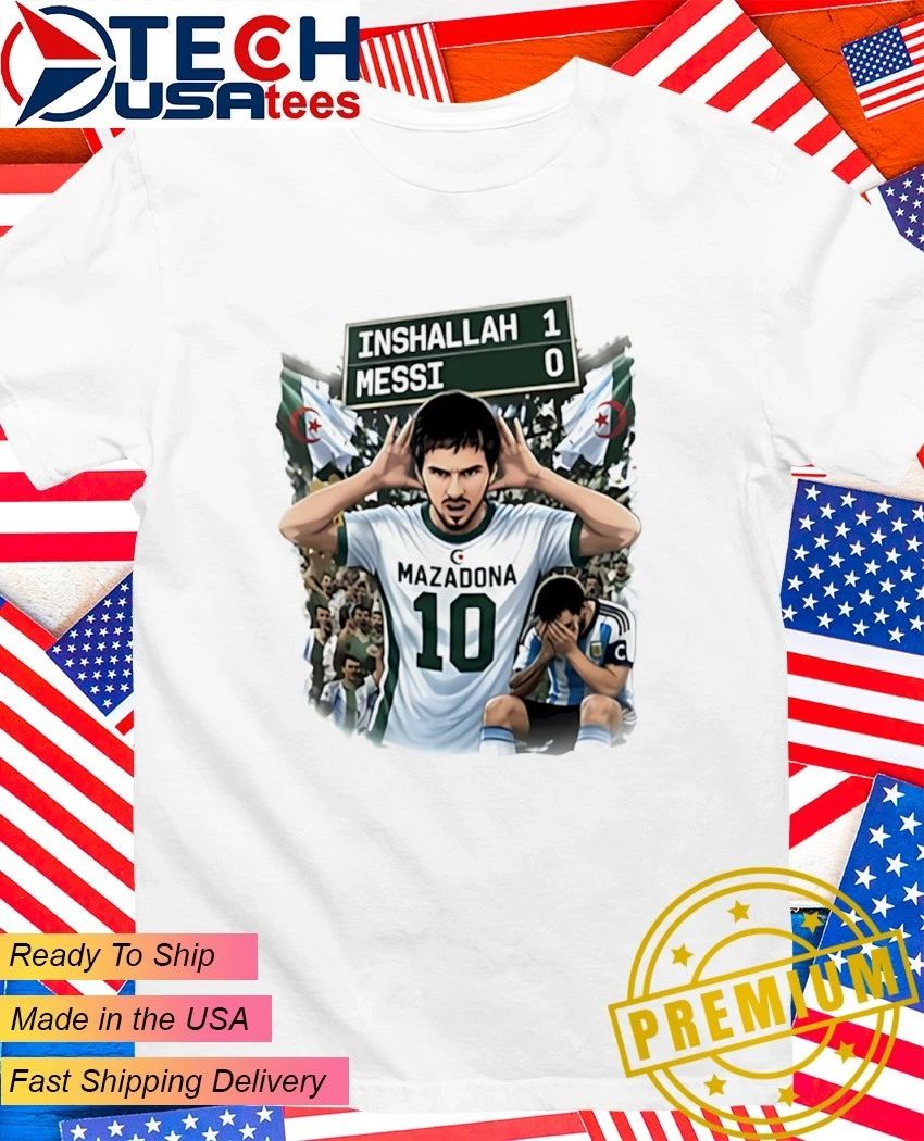 Khoubaib Kouas Messi vs Maza Algeria Argentina shirt
