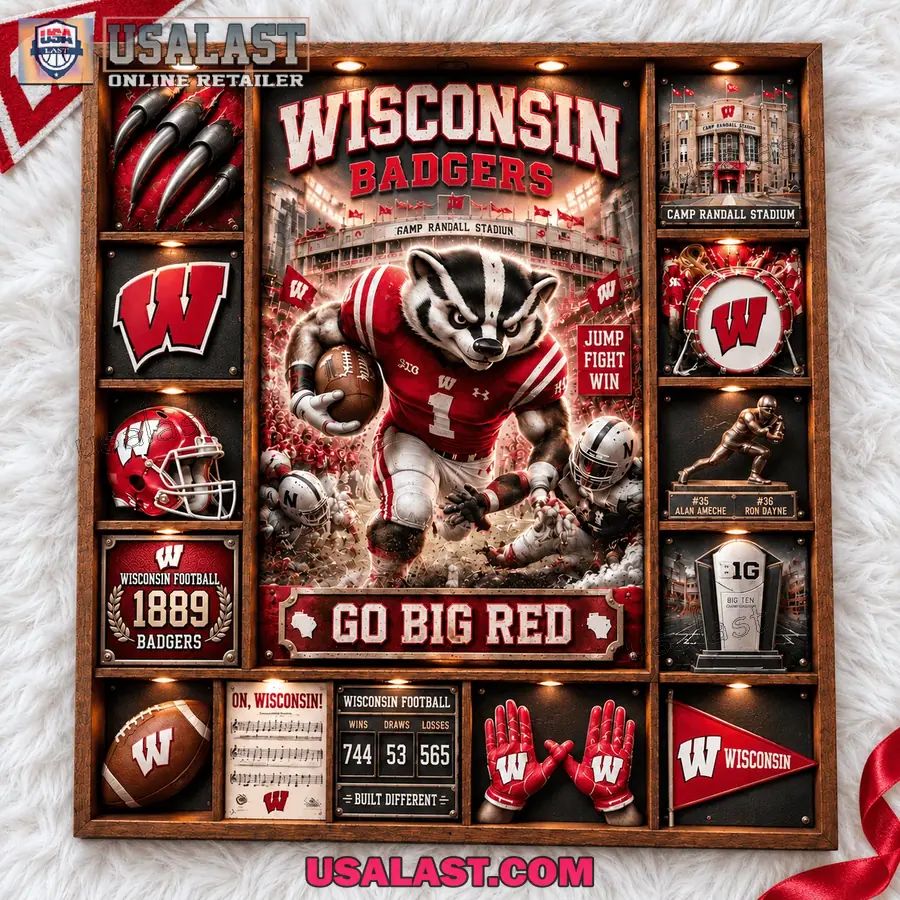 Wisconsin Badgers Custom Frame Light Box