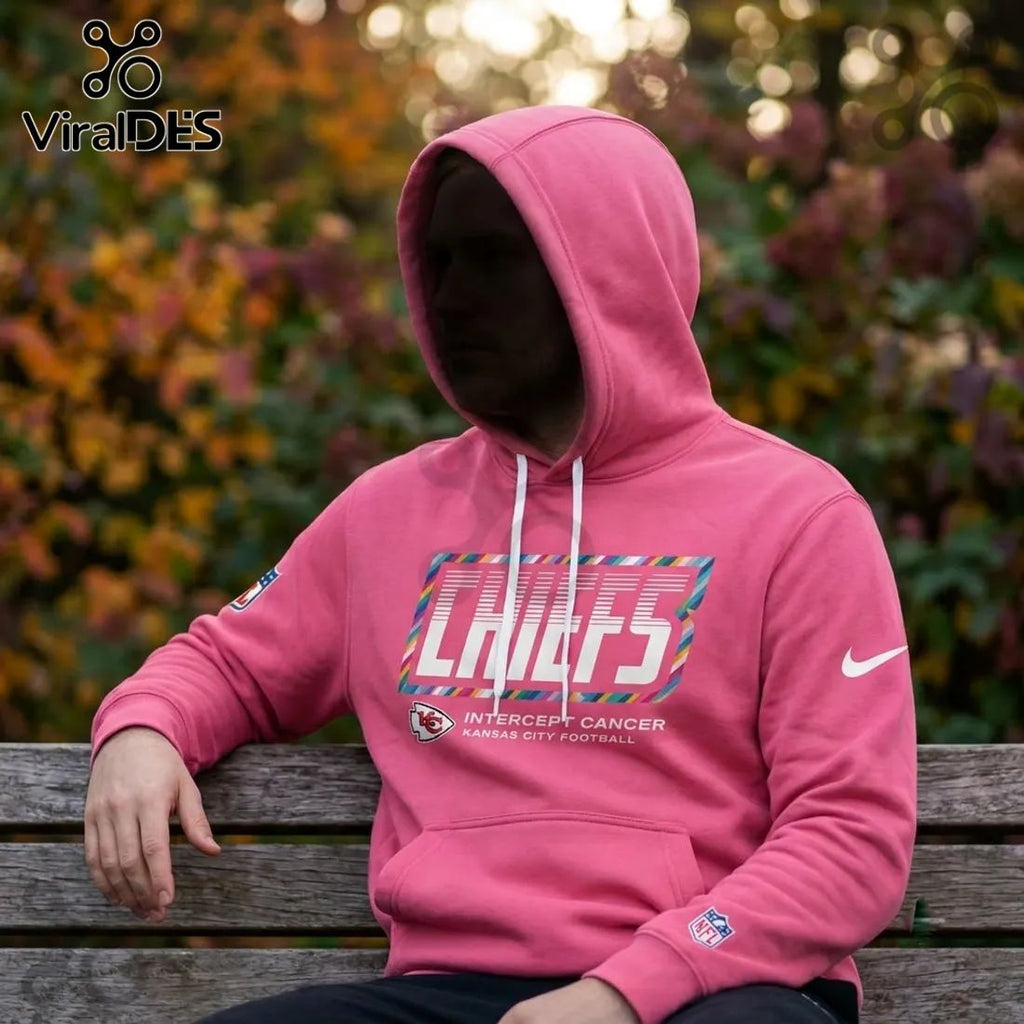 Kansas City Chiefs Crucial Catch Pink Pullover Hoodie
