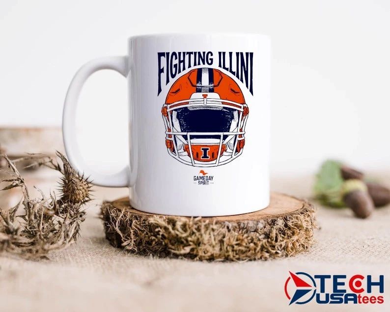 Illinois Fighting Illini Football Gameday Spirit helmet shirt