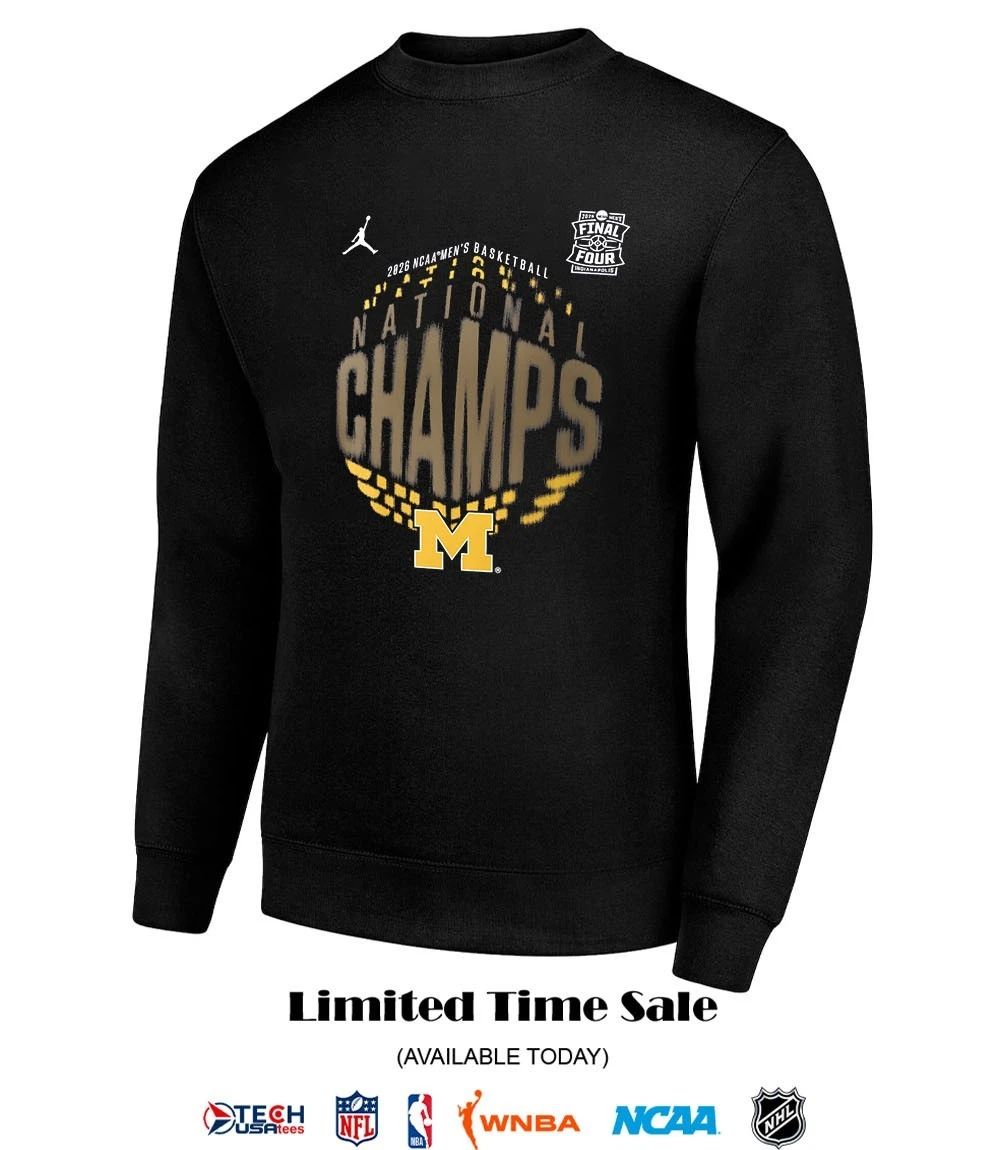 2026 NCAA Men’s Basketball National Champions Michigan Wolverines logo shirt